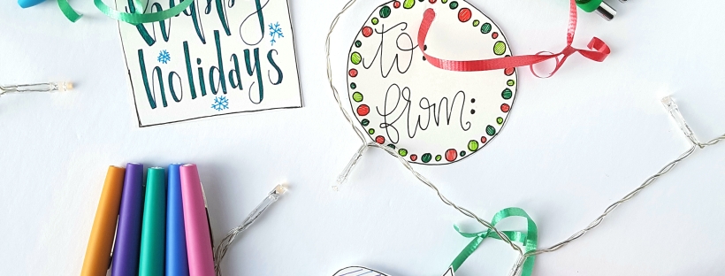 How to Create 3 DIY Holiday Gift Tags with Paper Mate Products